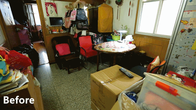 44㎡兩房變?nèi)?，挖掘新空間解決三代四口居住難題