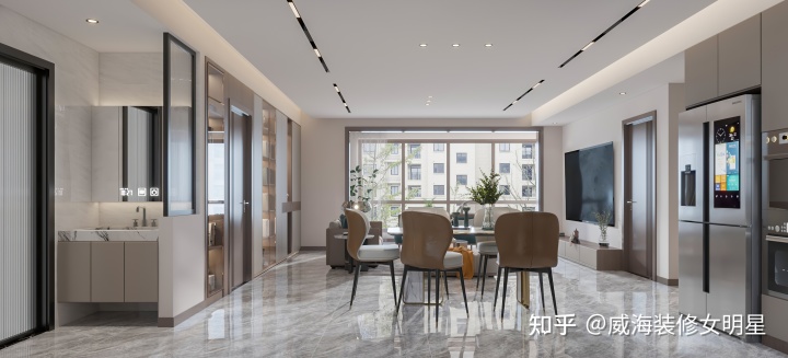 室內手繪效果圖呢圖網(wǎng)_室內裝修設計效果圖_室內客廳裝修隱蔽墻圖