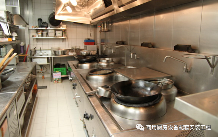 小飯店廚房設計效果圖案例，飯店廚房設計平面圖